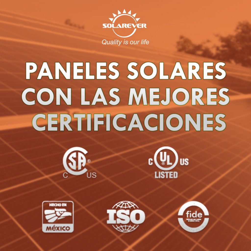 Certificaciónes Solarever